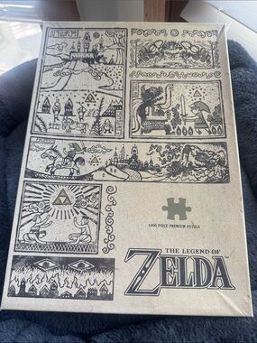 Nintendo The Legend of Zelda Puzzle - Beige and Black Artwork